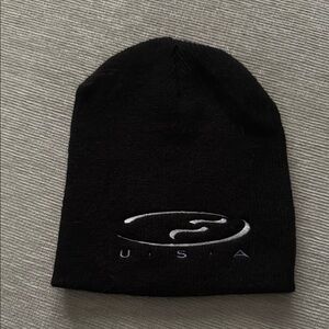 USA Black Beanie Hat
